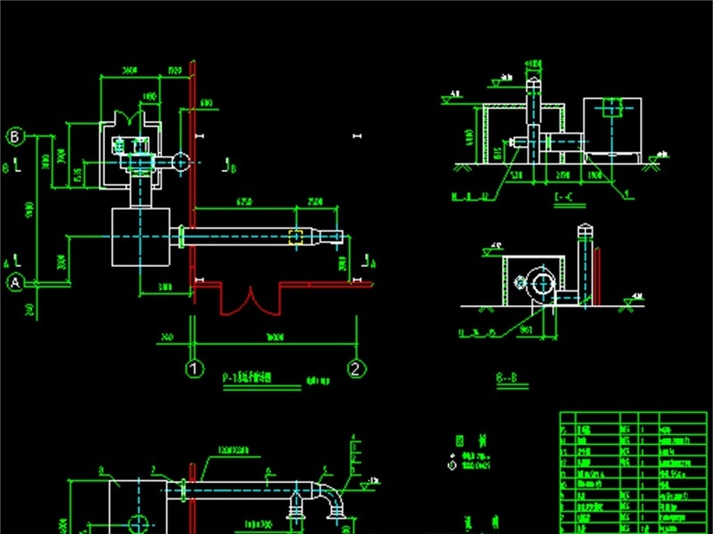 原创工厂废气处理CAD施工图