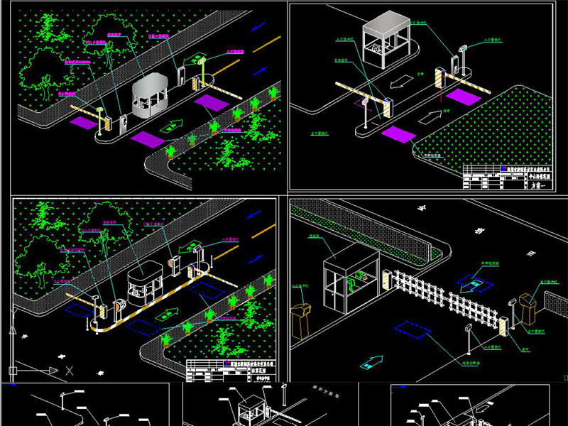 原创<a href=https://www.yitu.cn/sketchup/tingchechang/index.html target=_blank class=infotextkey><a href=https://www.yitu.cn/su/7668.html target=_blank class=infotextkey>停车场</a></a>出入口设备位置图-版权<a href=https://www.yitu.cn/su/7381.html target=_blank class=infotextkey>可商用</a>