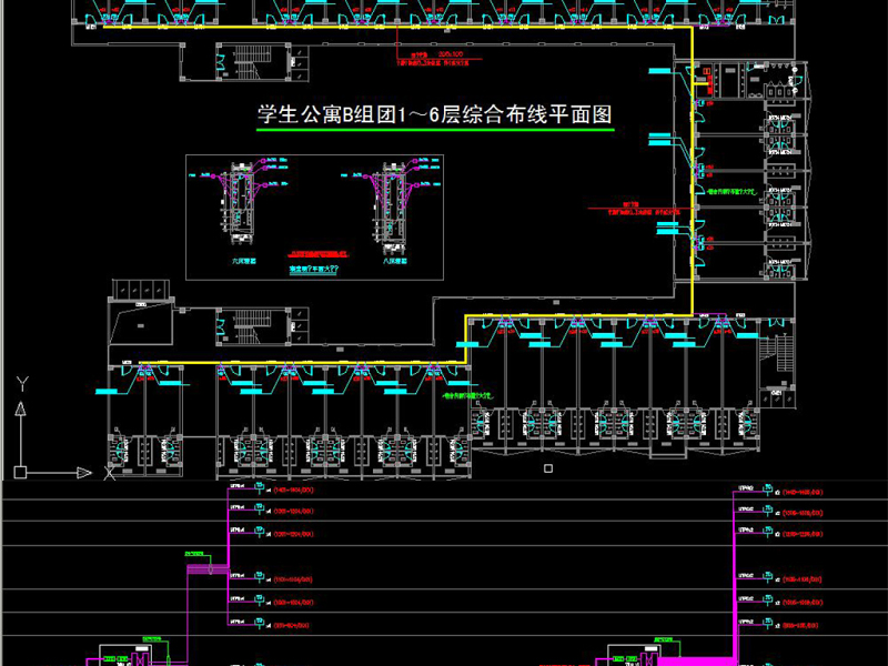 原创校区网络综合布线全套<a href=https://www.yitu.cn/su/7937.html target=_blank class=infotextkey>图纸</a>-版权<a href=https://www.yitu.cn/su/7381.html target=_blank class=infotextkey>可商用</a>