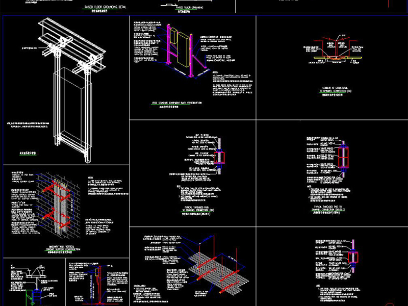 原创CAD建筑电气施工常用节点详图汇总（<a href=https://www.yitu.cn/su/6952.html target=_blank class=infotextkey><a href=https://www.yitu.cn/su/8137.html target=_blank class=infotextkey>桥</a>架</a>、线管、机电设备）-版权<a href=https://www.yitu.cn/su/7381.html target=_blank class=infotextkey>可商用</a>