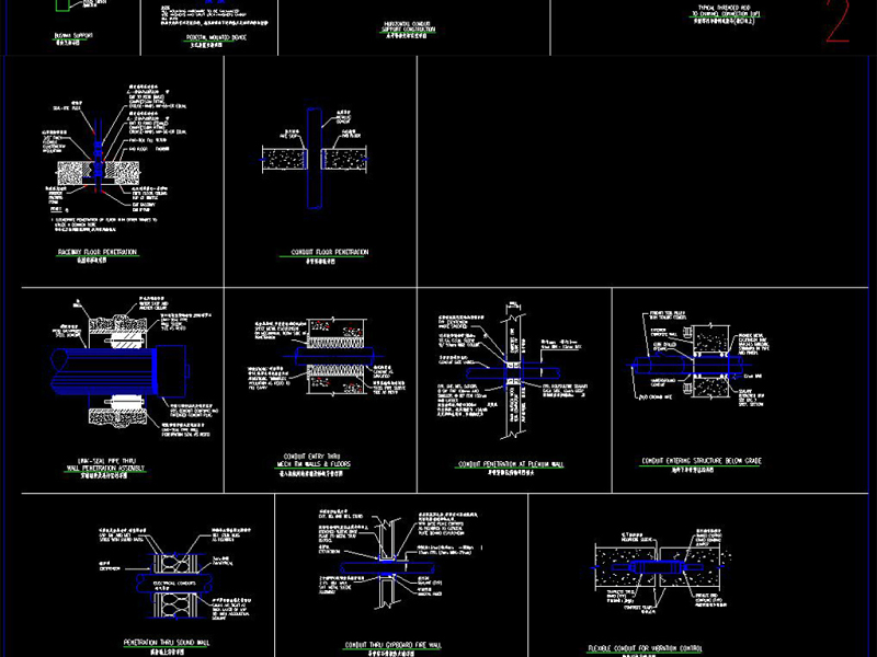 原创CAD建筑电气施工常用节点详图汇总（<a href=https://www.yitu.cn/su/6952.html target=_blank class=infotextkey><a href=https://www.yitu.cn/su/8137.html target=_blank class=infotextkey>桥</a>架</a>、线管、机电设备）-版权<a href=https://www.yitu.cn/su/7381.html target=_blank class=infotextkey>可商用</a>