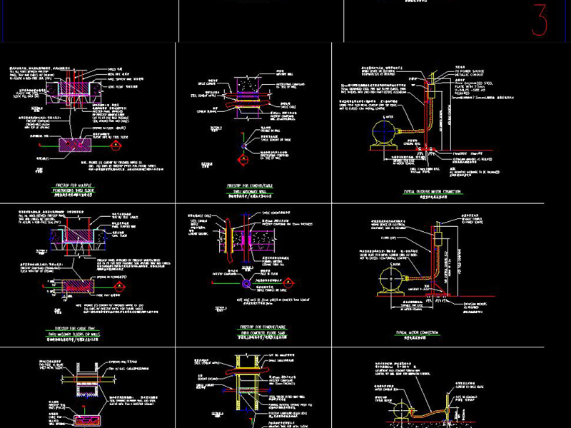原创CAD建筑电气施工常用节点详图汇总（<a href=https://www.yitu.cn/su/6952.html target=_blank class=infotextkey><a href=https://www.yitu.cn/su/8137.html target=_blank class=infotextkey>桥</a>架</a>、线管、机电设备）-版权<a href=https://www.yitu.cn/su/7381.html target=_blank class=infotextkey>可商用</a>