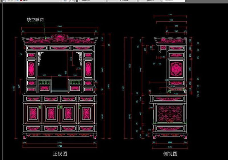 原创四款中式佛龛柜cad图带部分实景照片-版权<a href=https://www.yitu.cn/su/7381.html target=_blank class=infotextkey>可商用</a>