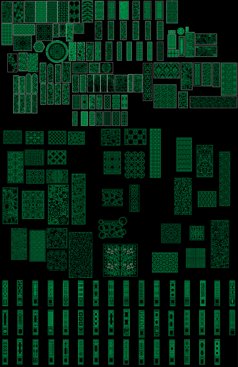 原创全套中式<a href=https://www.yitu.cn/sketchup/diaohua/index.html target=_blank class=infotextkey>雕<a href=https://www.yitu.cn/sketchup/huayi/index.html target=_blank class=infotextkey>花</a></a>CAD<a href=https://www.yitu.cn/su/6996.html target=_blank class=infotextkey>模块</a>图库