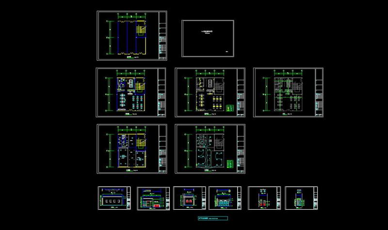 原创全套理发店CAD<a href=https://www.yitu.cn/su/7392.html target=_blank class=infotextkey>平面</a>图