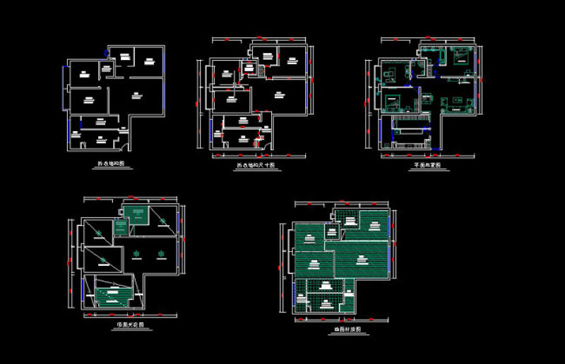 两室一厅一卫CAD<a href=https://www.yitu.cn/su/7590.html target=_blank class=infotextkey>设计</a>方案<a href=https://www.yitu.cn/su/7937.html target=_blank class=infotextkey>图纸</a>