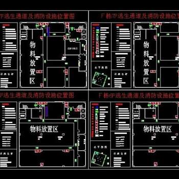 消防疏散图图片