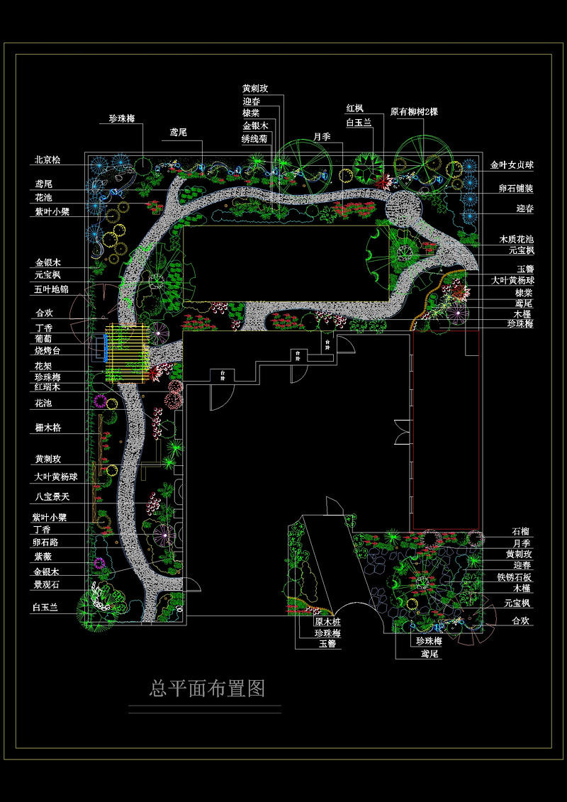 高级私家<a href=https://www.yitu.cn/sketchup/huayi/index.html target=_blank class=infotextkey>花</a>园景观<a href=https://www.yitu.cn/su/7392.html target=_blank class=infotextkey>平面</a>图