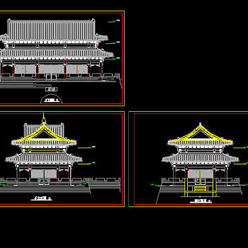 仿古建筑施工图