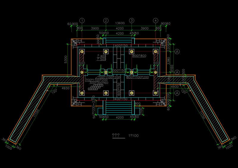 古建筑俯视<a href=https://www.yitu.cn/su/8159.html target=_blank class=infotextkey>楼</a>顶结构图