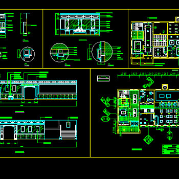 中式餐厅CAD施工图