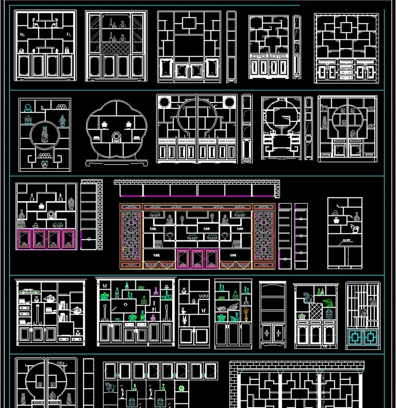 原创<a href=https://www.yitu.cn/sketchup/bogujia/index.html target=_blank class=infotextkey>博古架</a>博古柜<a href=https://www.yitu.cn/sketchup/zhuangshigui/index.html target=_blank class=infotextkey><a href=https://www.yitu.cn/su/7941.html target=_blank class=infotextkey>装饰</a>柜</a>CAD图库