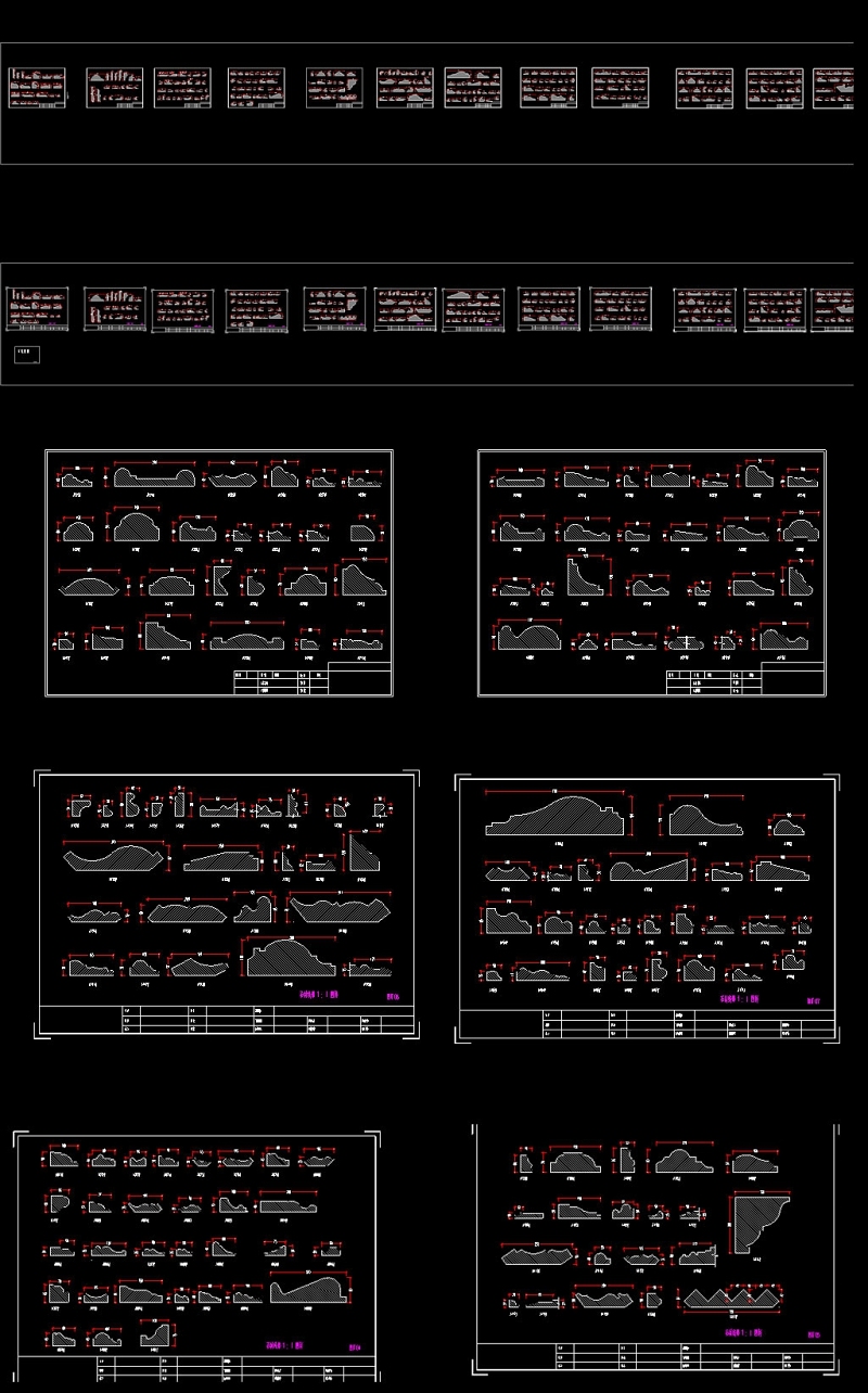 原创2019<a href=https://www.yitu.cn/sketchup/shigaoxian/index.html target=_blank class=infotextkey><a href=https://www.yitu.cn/su/6979.html target=_blank class=infotextkey>石</a>膏线</a>条CAD图库