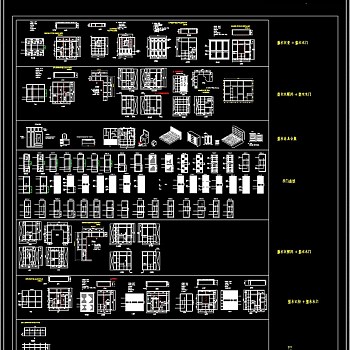 衣柜衣帽间室内家具cad图库大全