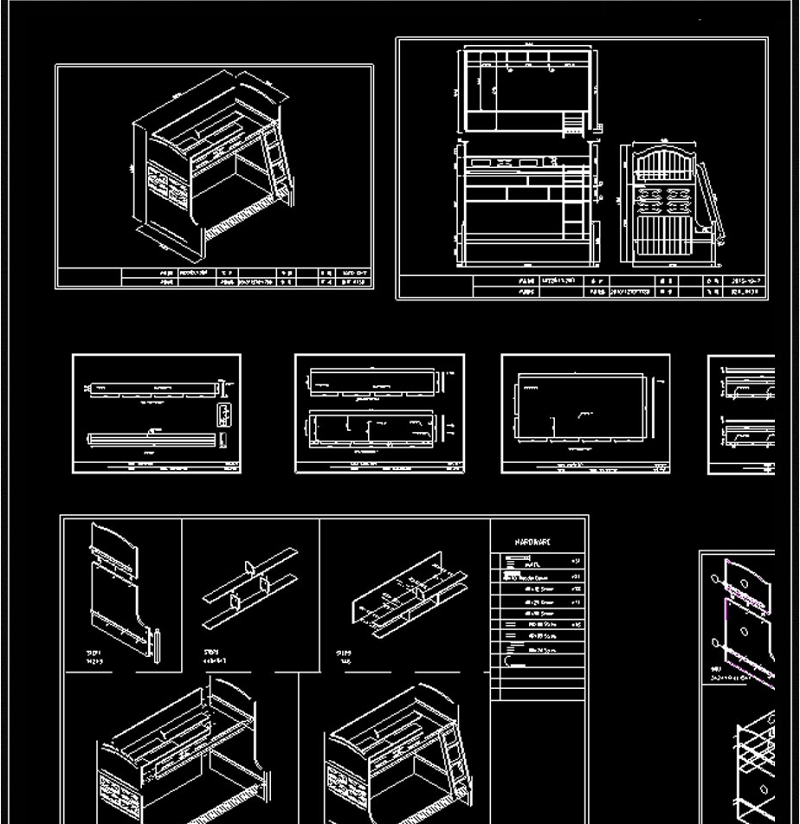 原创榻榻米<a href=https://www.yitu.cn/sketchup/ertong/index.html target=_blank class=infotextkey>儿童</a>房CAD素材