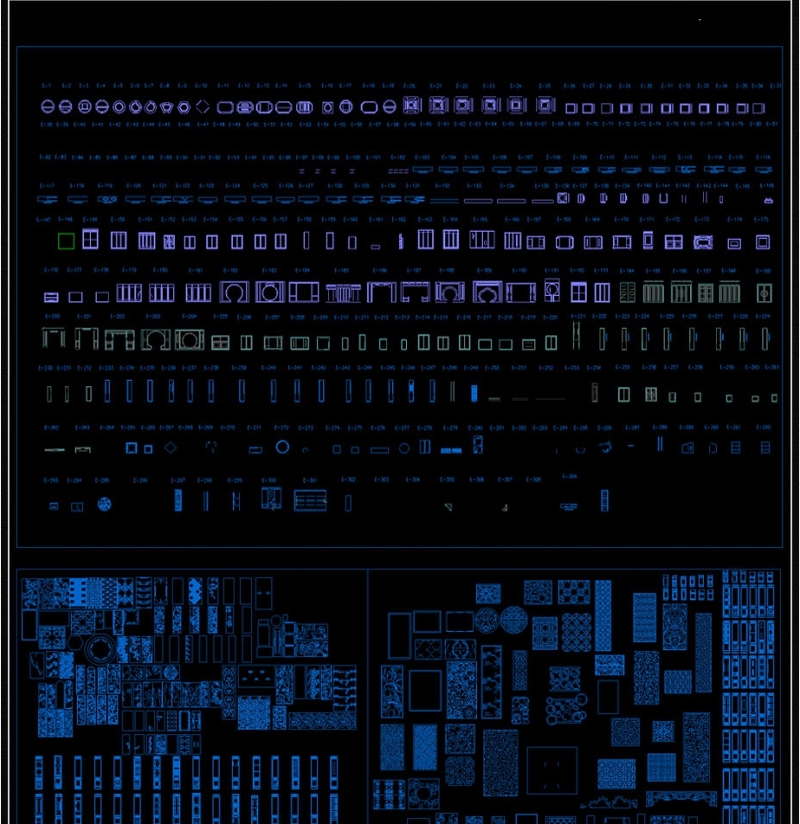 原创中式<a href=https://www.yitu.cn/sketchup/huayi/index.html target=_blank class=infotextkey>花</a>格图案CAD图库