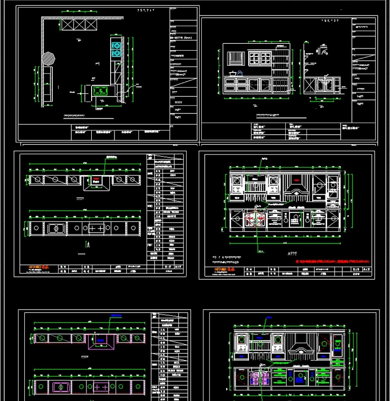 原创精品<a href=https://www.yitu.cn/su/7708.html target=_blank class=infotextkey>橱柜</a>CAD图库