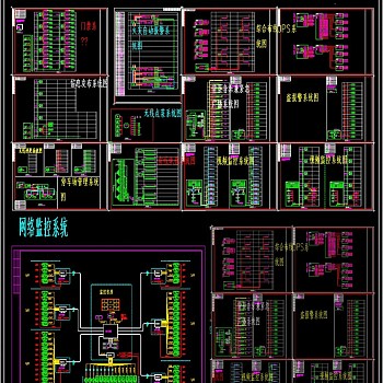 原创弱电系统CAD图纸