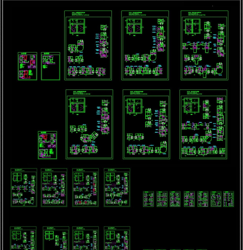 CAD推拉<a href=https://www.yitu.cn/sketchup/chuang/index.html target=_blank class=infotextkey>窗</a>铝合金型材剖面图施工图节点图