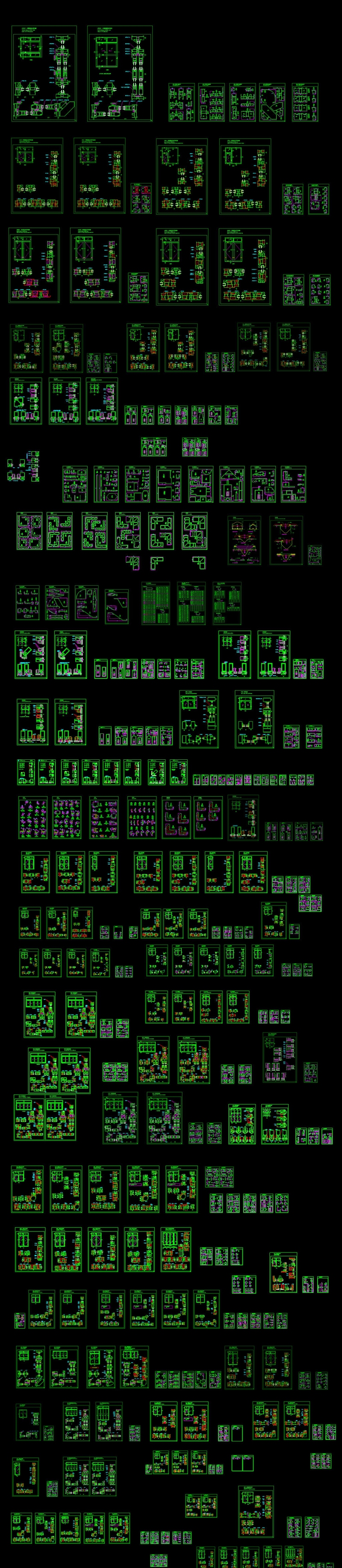 CAD推拉<a href=https://www.yitu.cn/sketchup/chuang/index.html target=_blank class=infotextkey>窗</a>铝合金型材剖面图施工图节点图