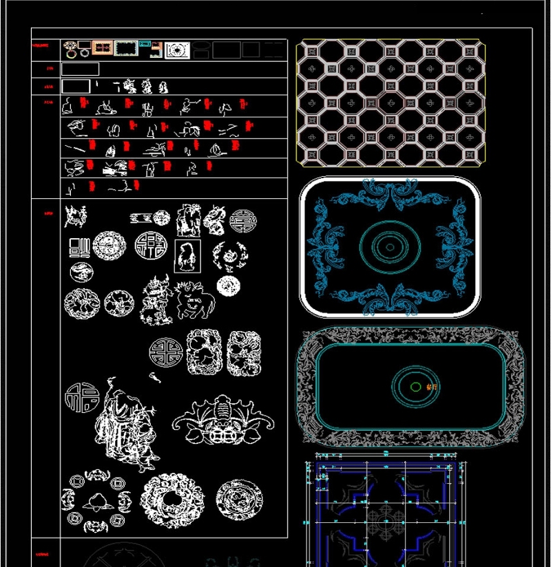 原创中式元素CAD集合