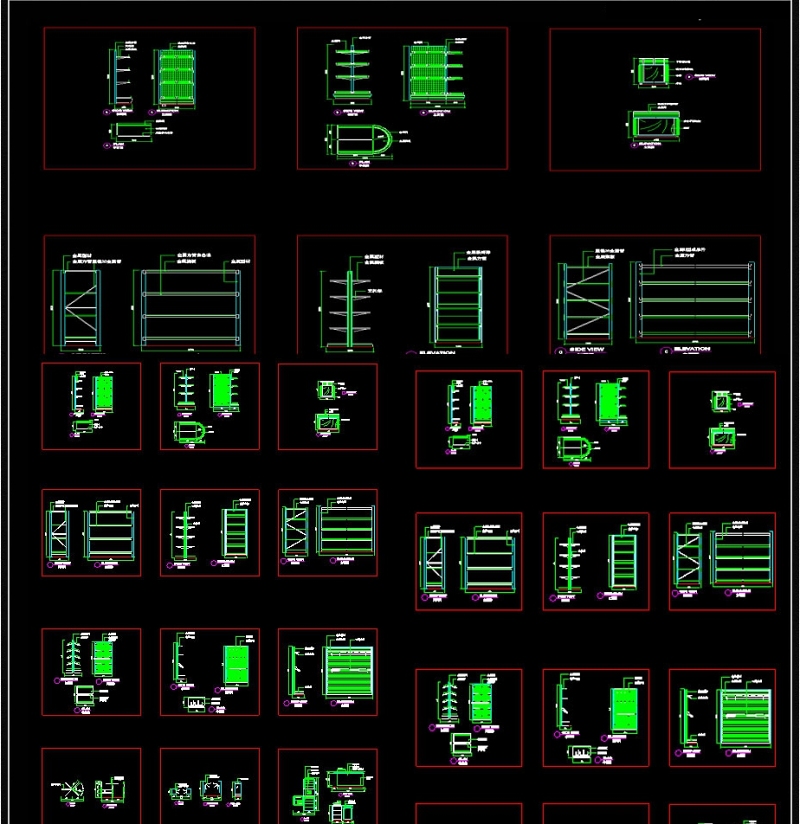 CAD<a href=https://www.yitu.cn/su/7175.html target=_blank class=infotextkey>超市</a><a href=https://www.yitu.cn/sketchup/zhanguihuojia/index.html target=_blank class=infotextkey>货架</a>图块