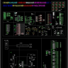 原创弱电系统图CAD3D模型