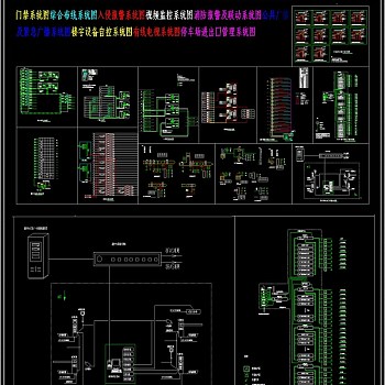 原创弱电系统图CAD