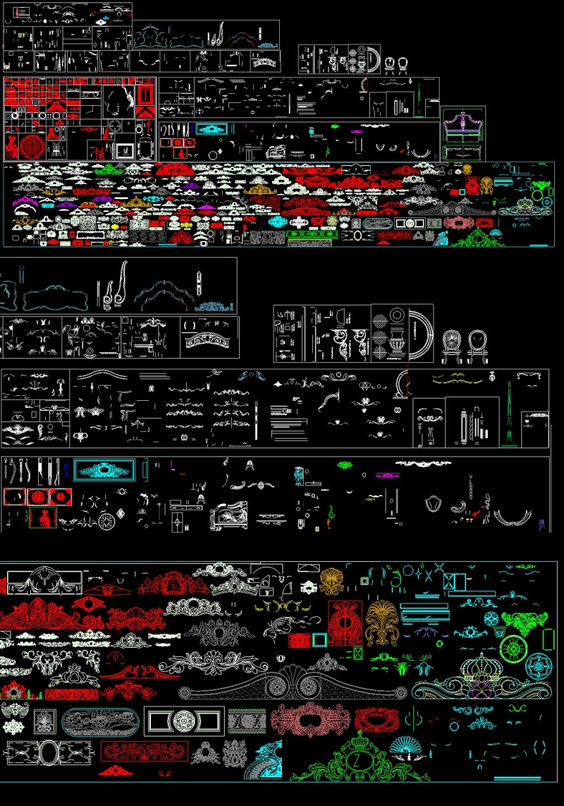 原创雕刻<a href=https://www.yitu.cn/sketchup/diaohua/index.html target=_blank class=infotextkey>雕<a href=https://www.yitu.cn/sketchup/huayi/index.html target=_blank class=infotextkey>花</a></a>CAD图库