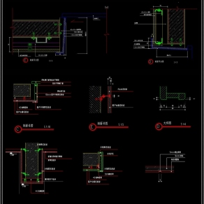 电梯CAD结构施工图3D模型