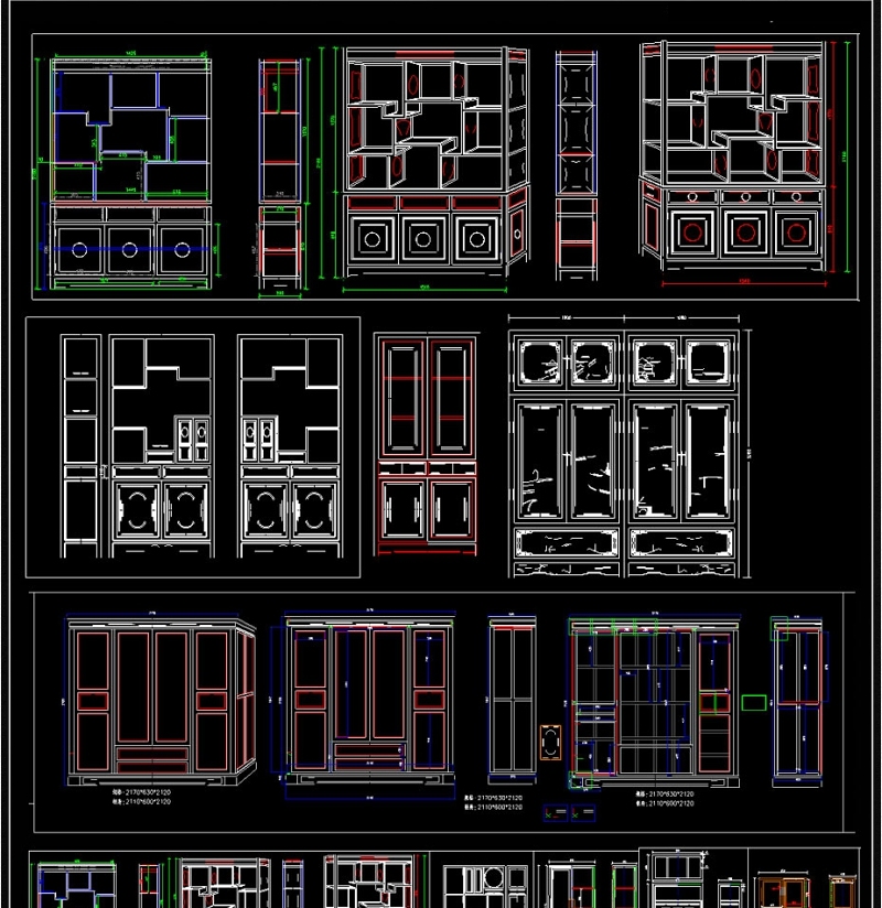 原创中式<a href=https://www.yitu.cn/sketchup/yigui/index.html target=_blank class=infotextkey>衣柜</a><a href=https://www.yitu.cn/su/7708.html target=_blank class=infotextkey>橱柜</a>cad素材