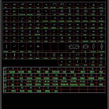常用电器新旧符号CAD图集