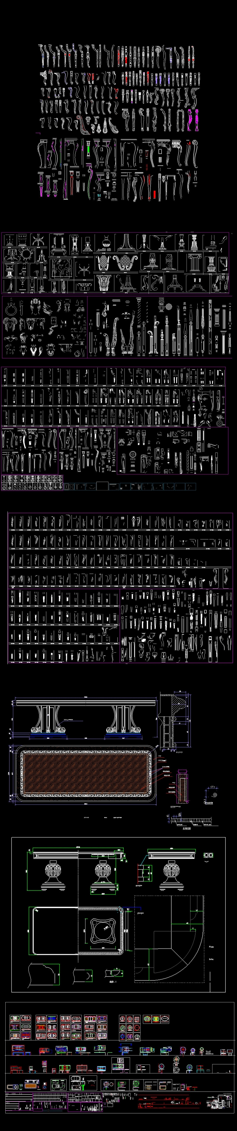 原创欧式<a href=https://www.yitu.cn/sketchup/canzhuo/index.html target=_blank class=infotextkey>餐桌</a>椅<a href=https://www.yitu.cn/su/6783.html target=_blank class=infotextkey>沙发</a>生成腿CAD图库