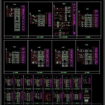 开关控制图块CAD图纸