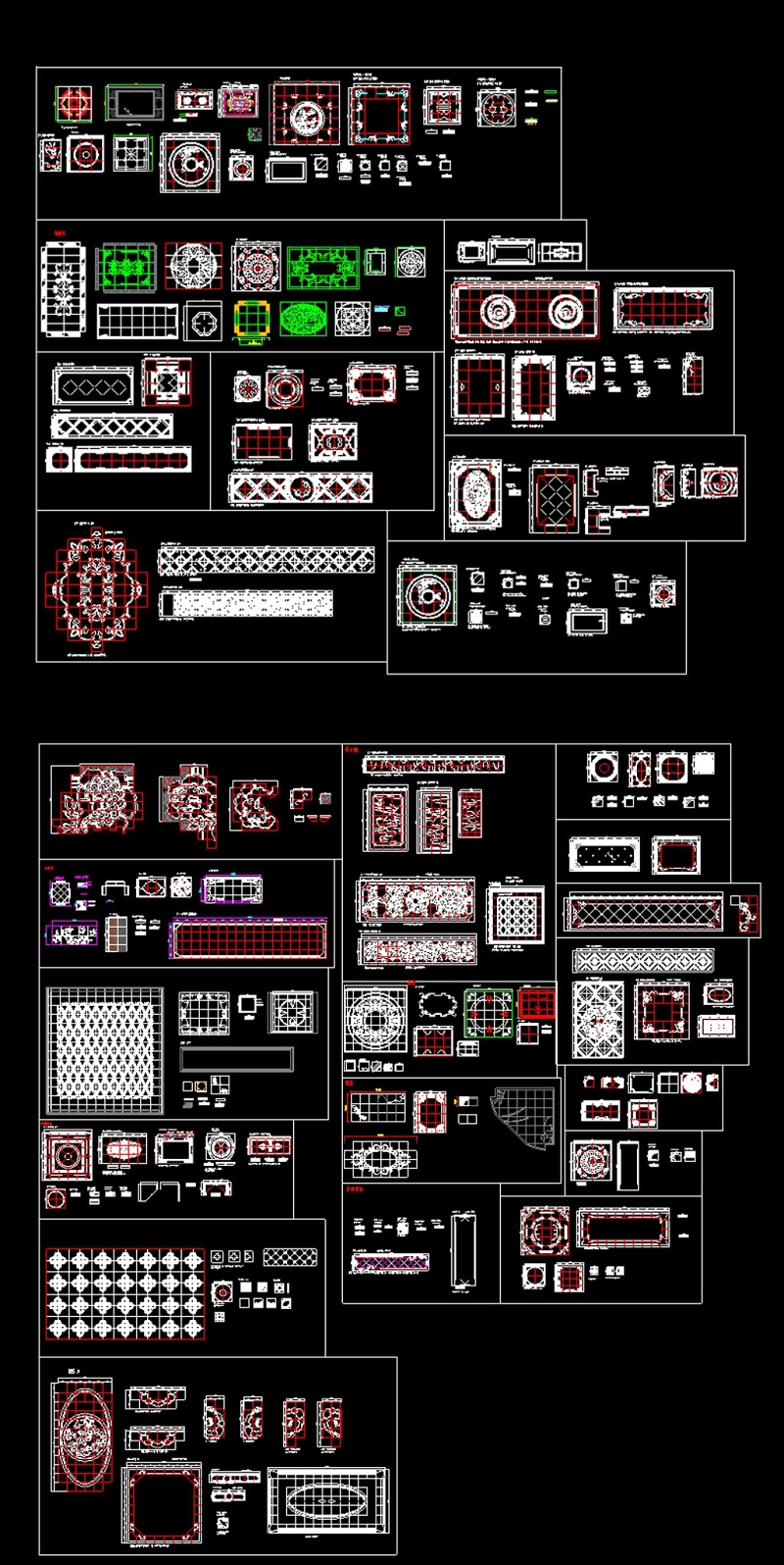 腰线角<a href=https://www.yitu.cn/sketchup/huayi/index.html target=_blank class=infotextkey>花</a><a href=https://www.yitu.cn/su/5628.html target=_blank class=infotextkey>水</a>刀拼<a href=https://www.yitu.cn/sketchup/huayi/index.html target=_blank class=infotextkey>花</a>CAD图库