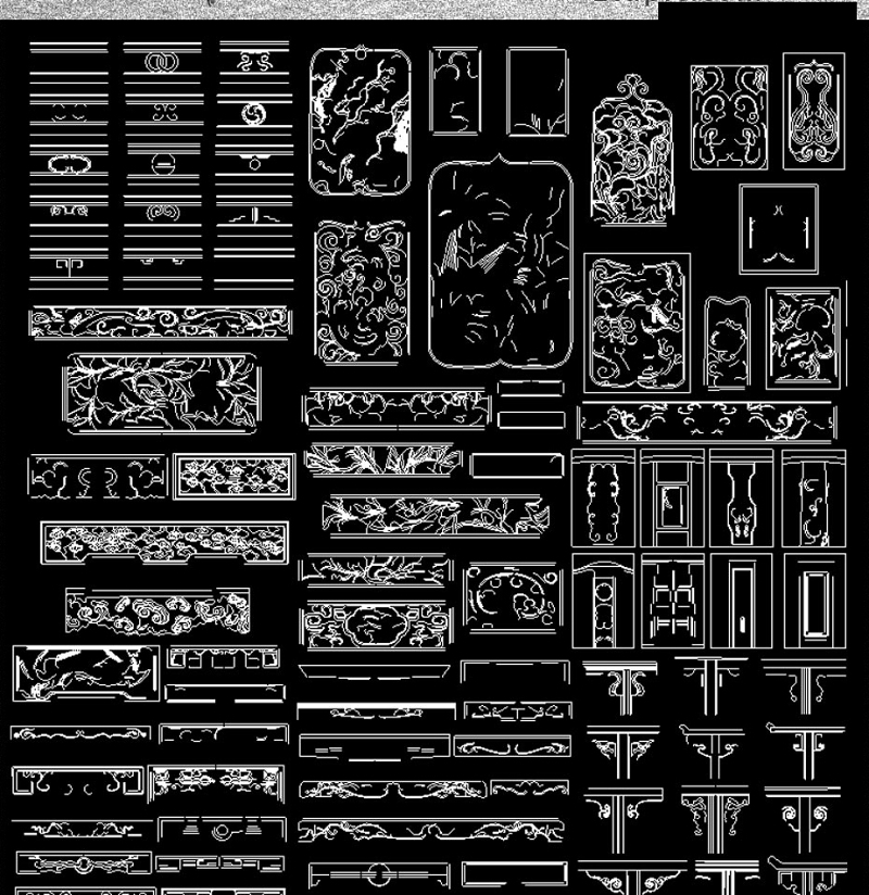 原创中式<a href=https://www.yitu.cn/sketchup/diaohua/index.html target=_blank class=infotextkey>雕<a href=https://www.yitu.cn/sketchup/huayi/index.html target=_blank class=infotextkey>花</a></a>纹新cad合集