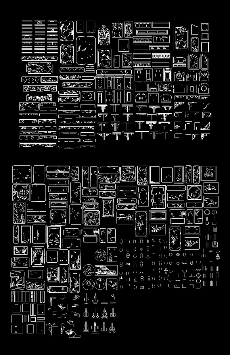 原创中式<a href=https://www.yitu.cn/sketchup/diaohua/index.html target=_blank class=infotextkey>雕<a href=https://www.yitu.cn/sketchup/huayi/index.html target=_blank class=infotextkey>花</a></a>纹新cad合集