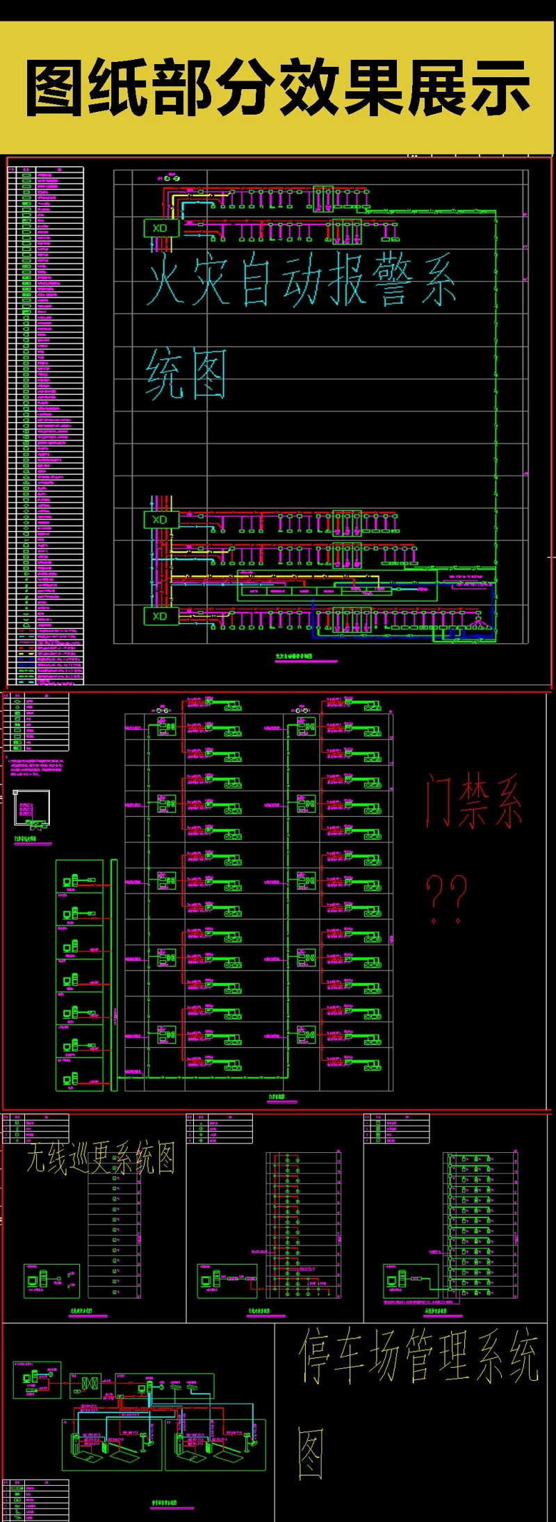 原创常用各类弱电系统CAD<a href=https://www.yitu.cn/su/6996.html target=_blank class=infotextkey>模块</a>