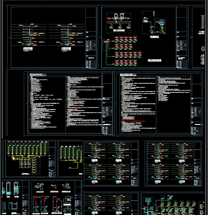 CAD弱电系统图