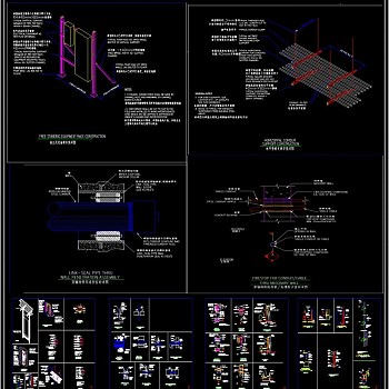 全套建筑电气施工常用节点图库