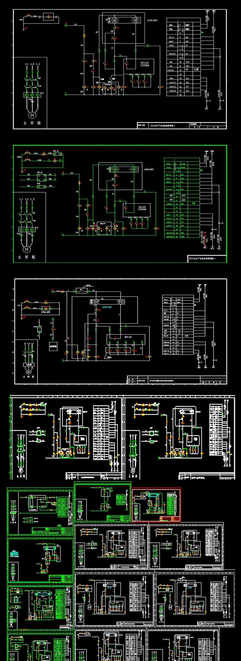 标准公用电机CAD原理图