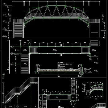 钢结构天桥CAD图纸