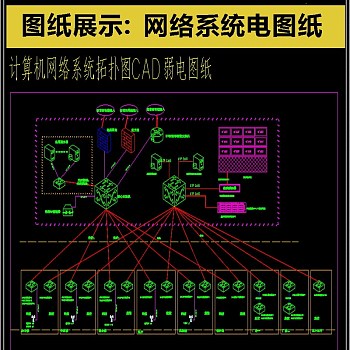 原创史上最全网络系统CAD电图纸