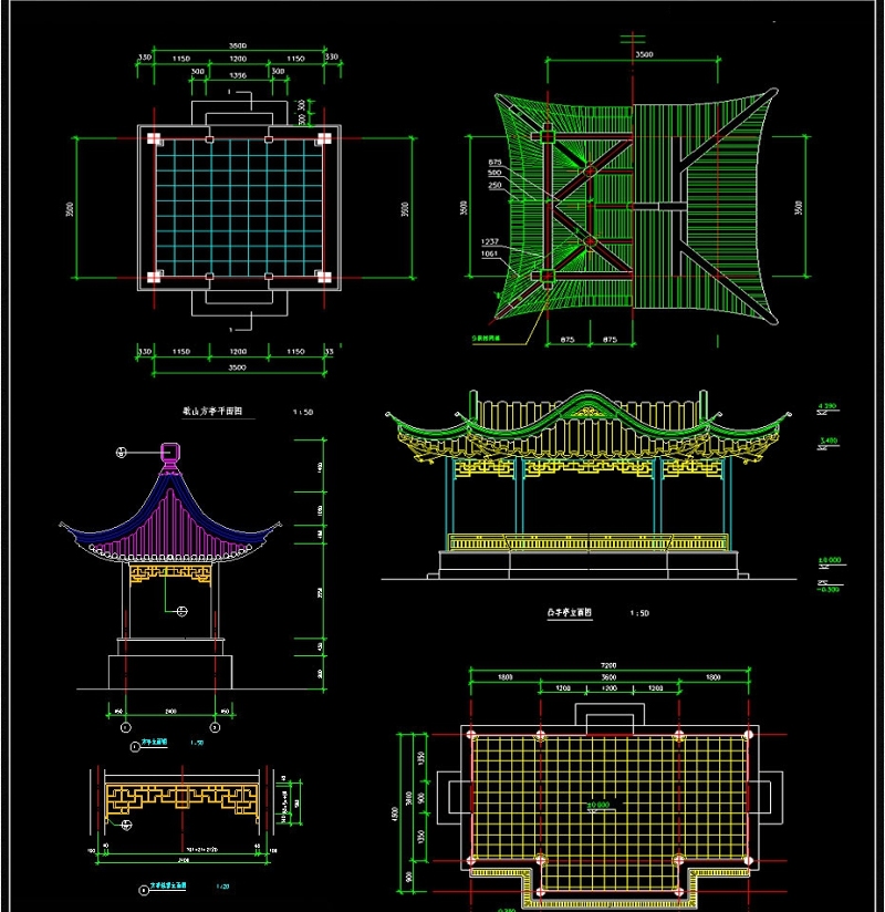 原创古式<a href=https://www.yitu.cn/su/7053.html target=_blank class=infotextkey>亭</a>子CAD<a href=https://www.yitu.cn/su/7937.html target=_blank class=infotextkey>图纸</a>