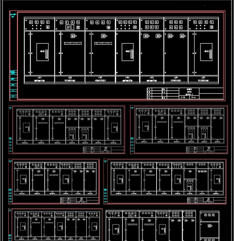 原创低压开关柜CAD<a href=https://www.yitu.cn/su/7590.html target=_blank class=infotextkey>设计</a>图