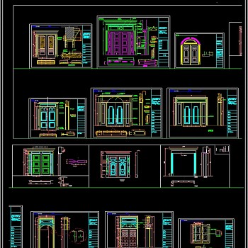 各种欧式门CAD图库