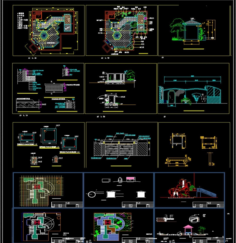 多套屋顶<a href=https://www.yitu.cn/sketchup/huayi/index.html target=_blank class=infotextkey>花</a>园CAD施工图露台<a href=https://www.yitu.cn/sketchup/huayi/index.html target=_blank class=infotextkey>花</a>园