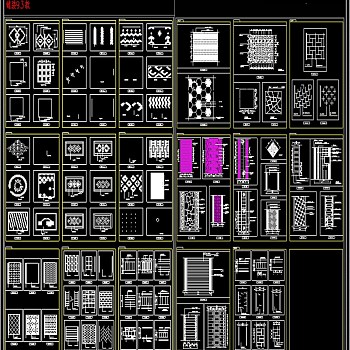 原创93款铺装CAD素材