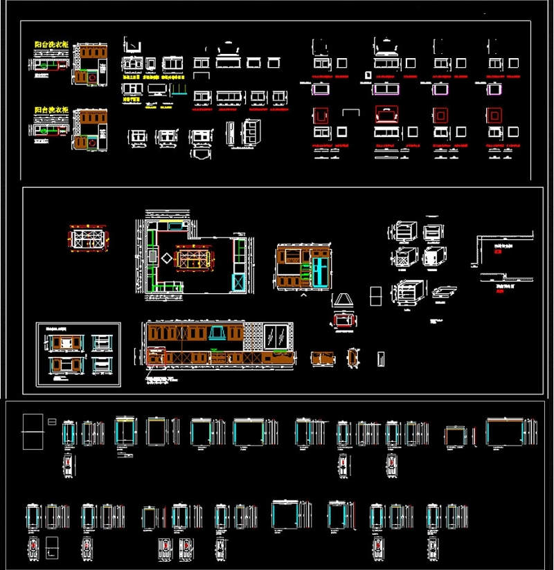 CAD整木家具<a href=https://www.yitu.cn/su/7590.html target=_blank class=infotextkey>设计</a><a href=https://www.yitu.cn/su/7937.html target=_blank class=infotextkey>图纸</a>柜