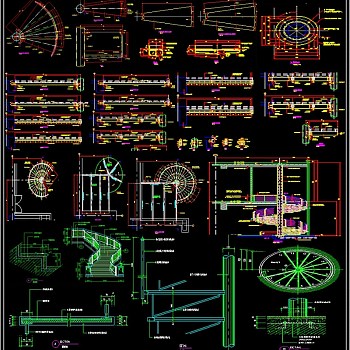 螺旋楼梯CAD套图